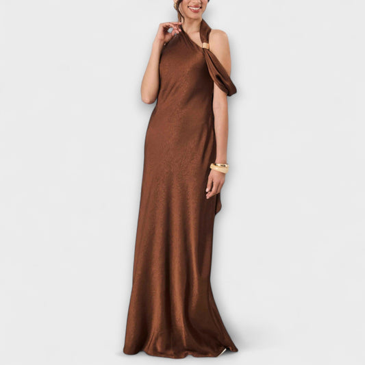 Azura – elegantné maxi šaty zo saténu