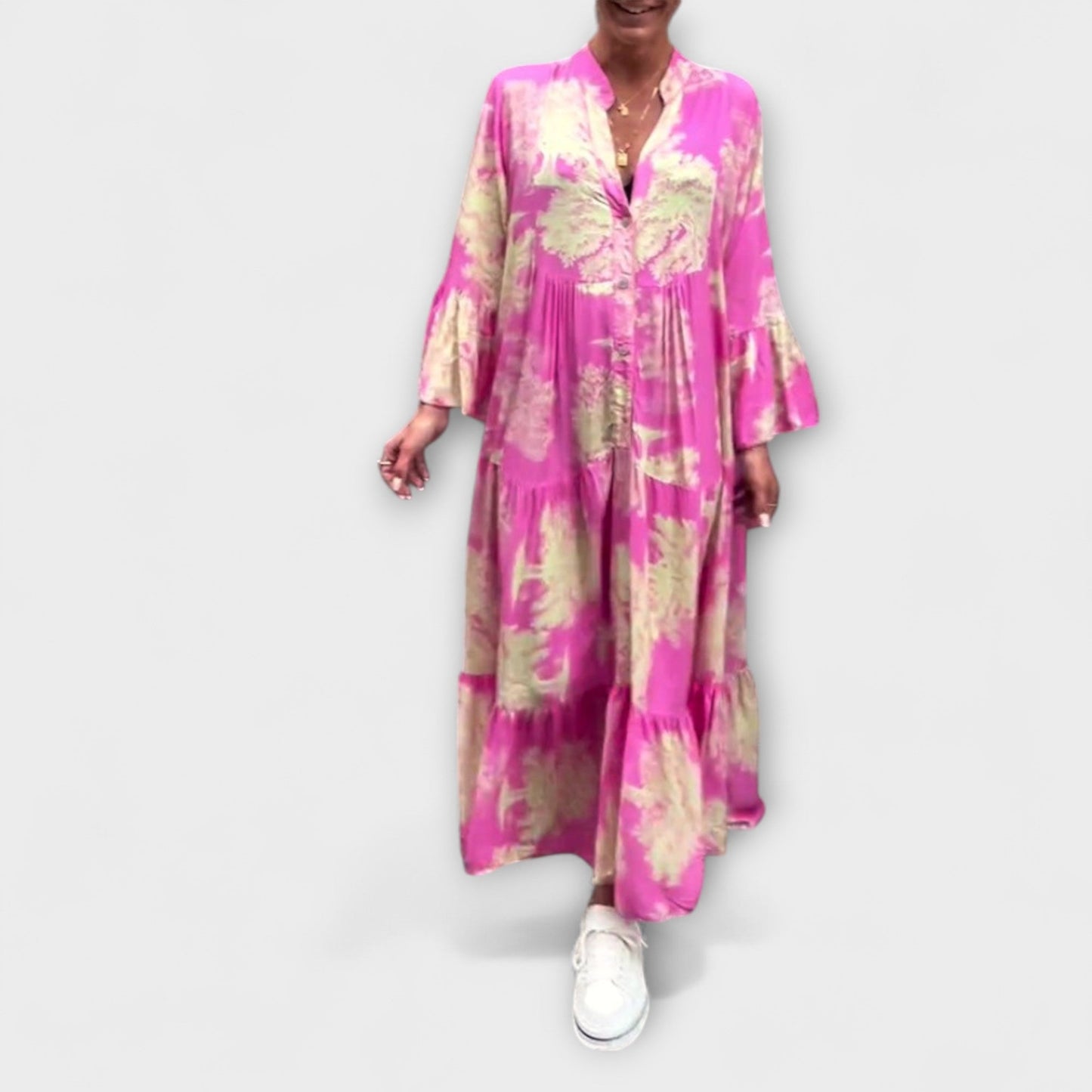 Nerina – Elegantné kvetinové maxi šaty