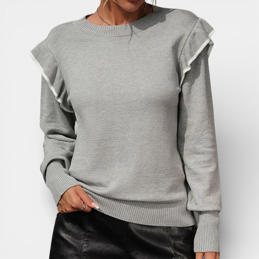 Lucja – Elegantní svetr s volány