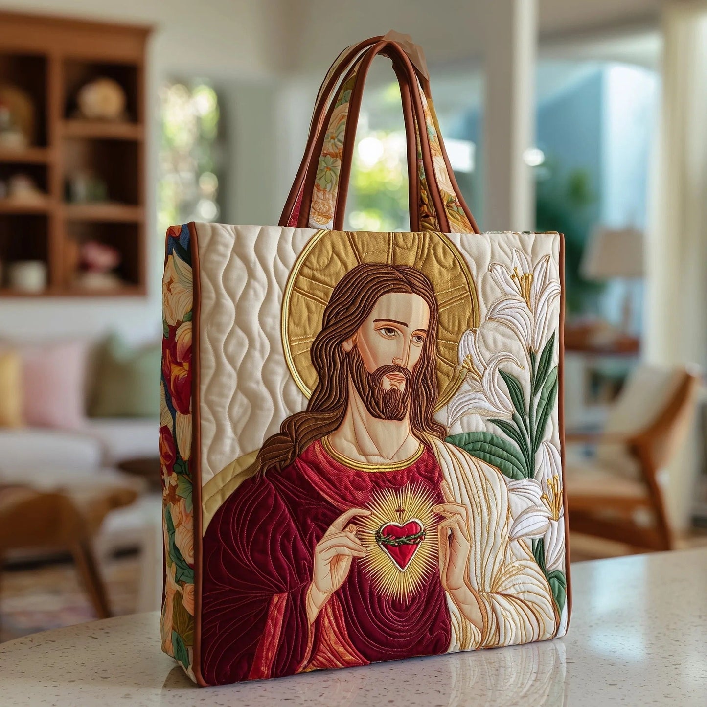 RUČNĚ VYROBENÁ TAŠKA - JEŽÍŠ KRISTUS