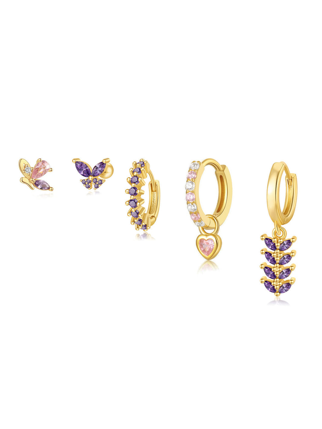 Greta – Jemné zlaté náušnice s decentním pohybem.