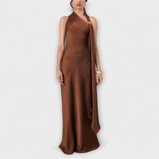 Azura – elegantné maxi šaty zo saténu