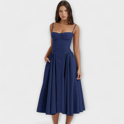 Rosalie - Elegantné šaty korzetového strihu bez rukávov