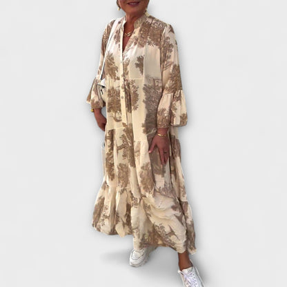 Nerina – Elegantné kvetinové maxi šaty
