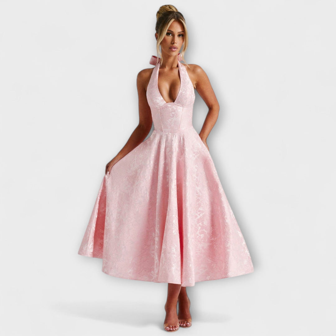 Catalina - Romantické Midi Šaty