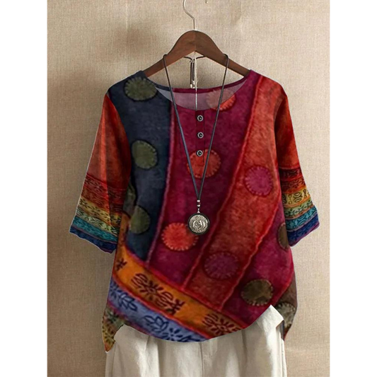 Valerie - Farebný boho top