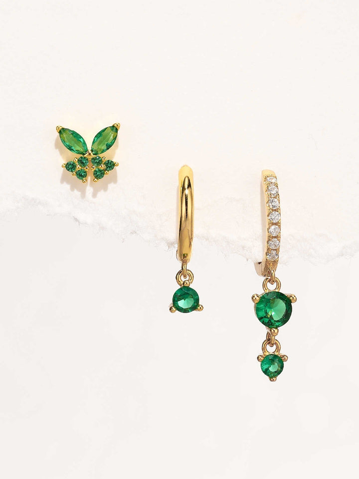 Anja – Zlaté náušnice s jemným okrajem