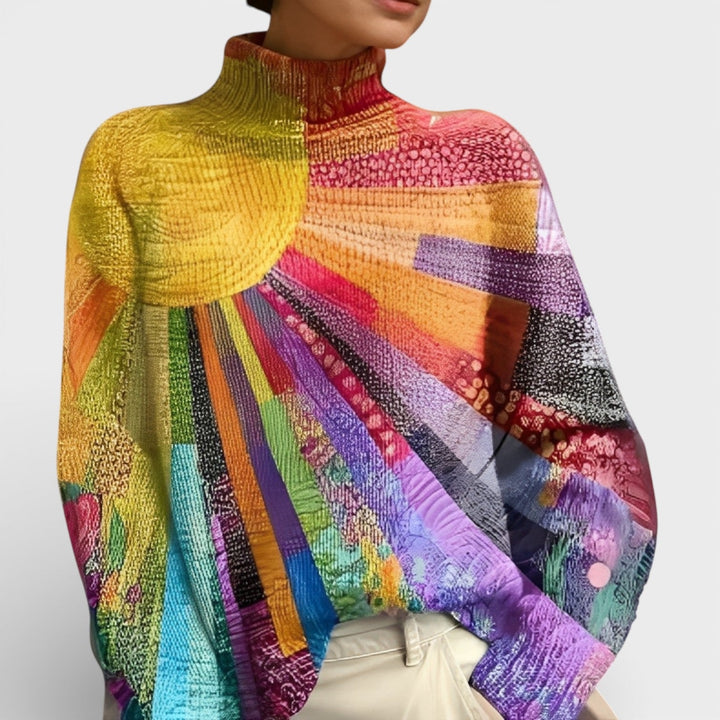 Weronika – Lehké dámské svetr s rolákem