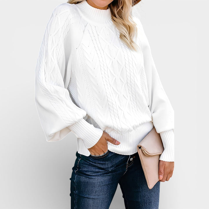 Kalina – Svetr s rolákem a copánkovým vzorem