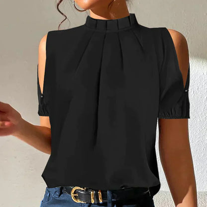 Lente – Elegantný top s rozstrihnutými rukávmi