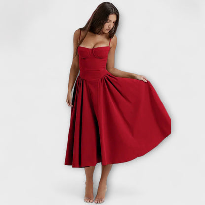 Rosalie - Elegantné šaty korzetového strihu bez rukávov