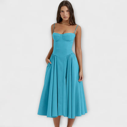Rosalie - Elegantné šaty korzetového strihu bez rukávov