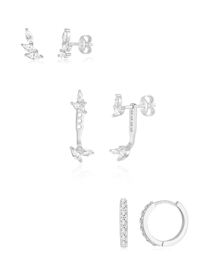 Tereza – Jemné zlaté náušnice s jasnou linií.