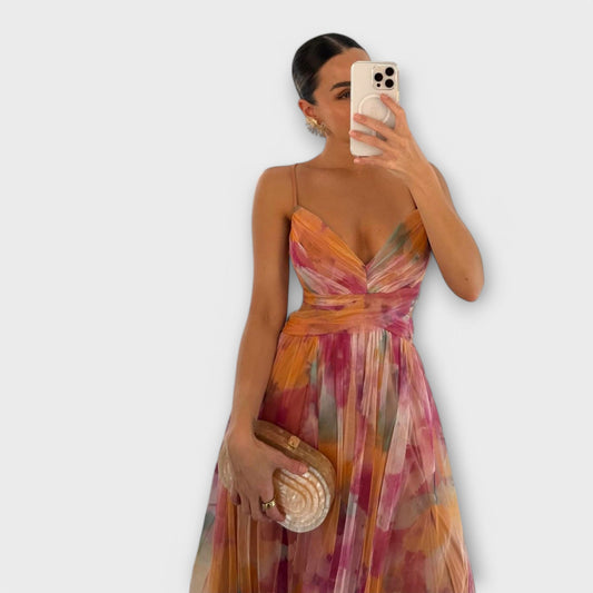 Annai Mesh Maxi Šaty - Elegantné a priliehavé
