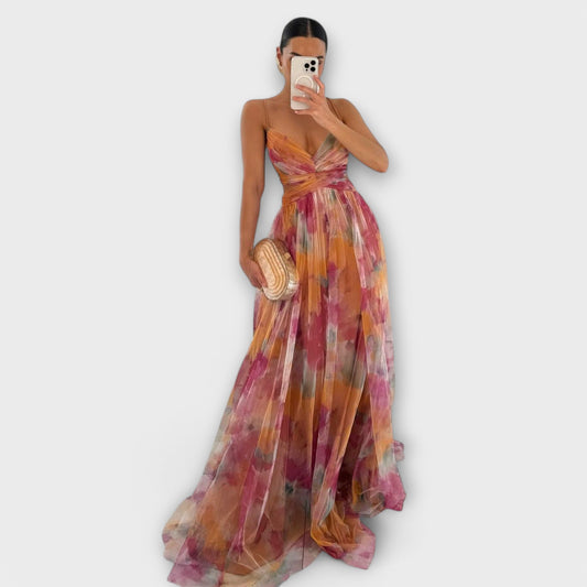 Annai Mesh Maxi Šaty - Elegantné a priliehavé