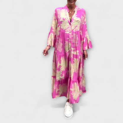 Nerina – Elegantné kvetinové maxi šaty