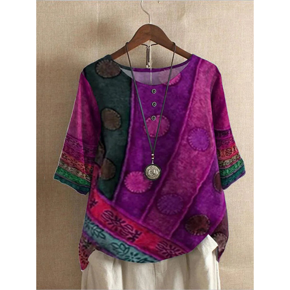 Valerie - Farebný boho top