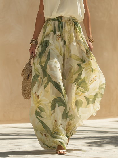 Lysandra™ | Elegantní letní set s halter topem a kalhotami