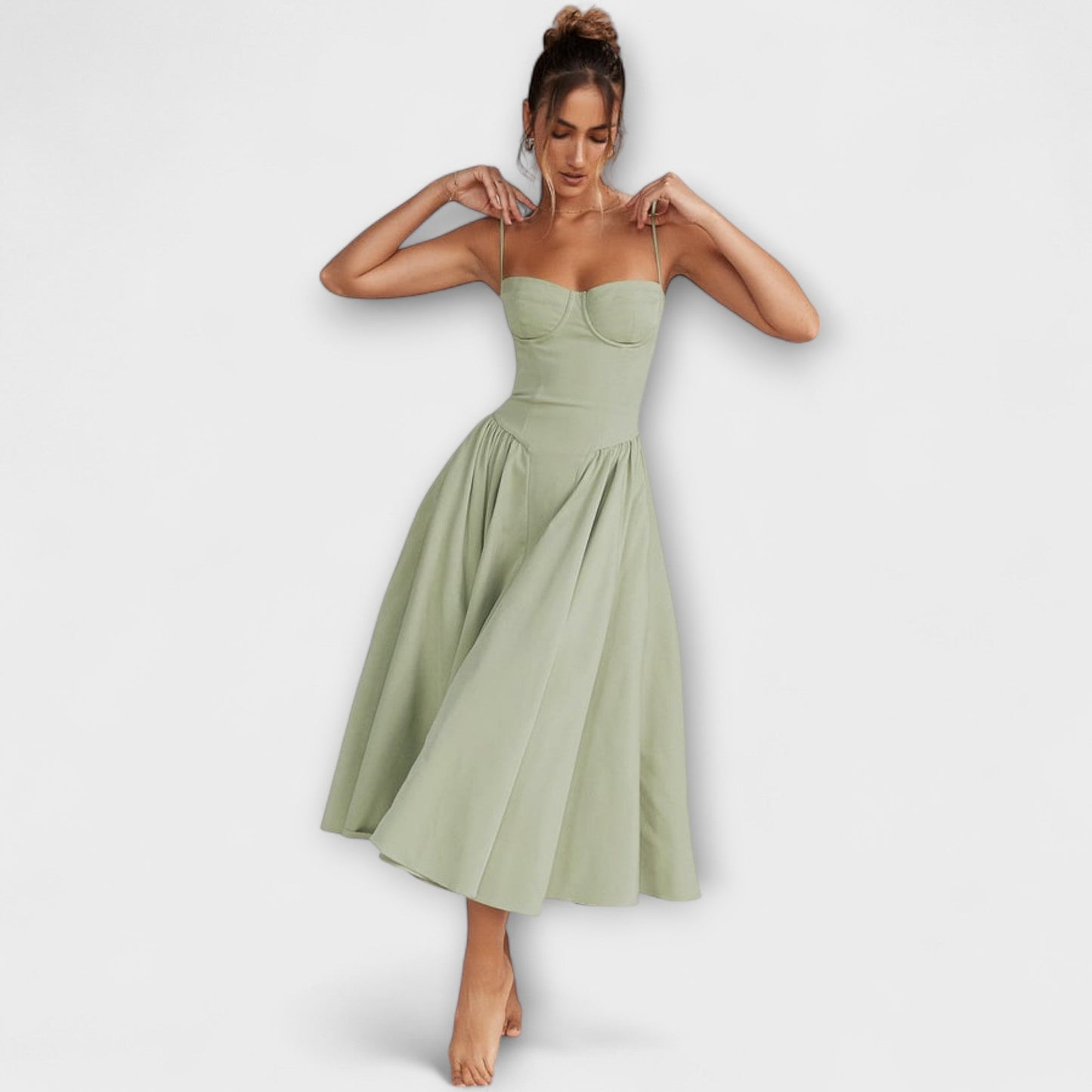 Rosalie - Elegantné šaty korzetového strihu bez rukávov