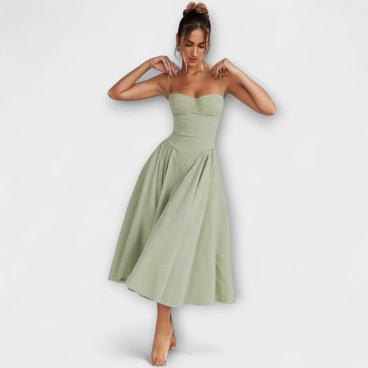 Rosalie - Elegantné šaty korzetového strihu bez rukávov