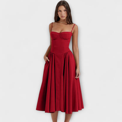 Rosalie - Elegantné šaty korzetového strihu bez rukávov