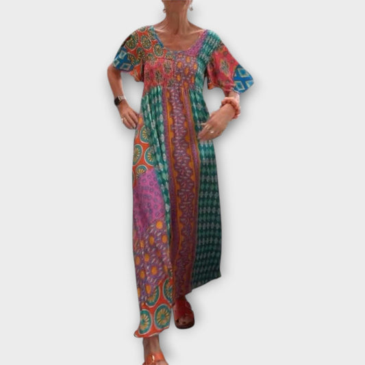 Melania - Vibrantní Boho šaty