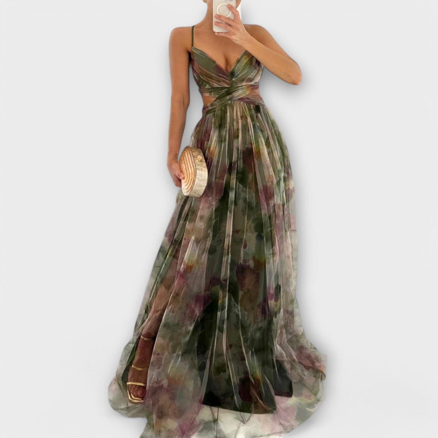 Annai Mesh Maxi Šaty - Elegantné a priliehavé