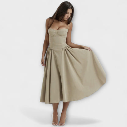 Rosalie - Elegantné šaty korzetového strihu bez rukávov
