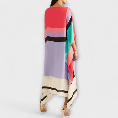 Elenora - Geometrický kaftan s voľným strihom
