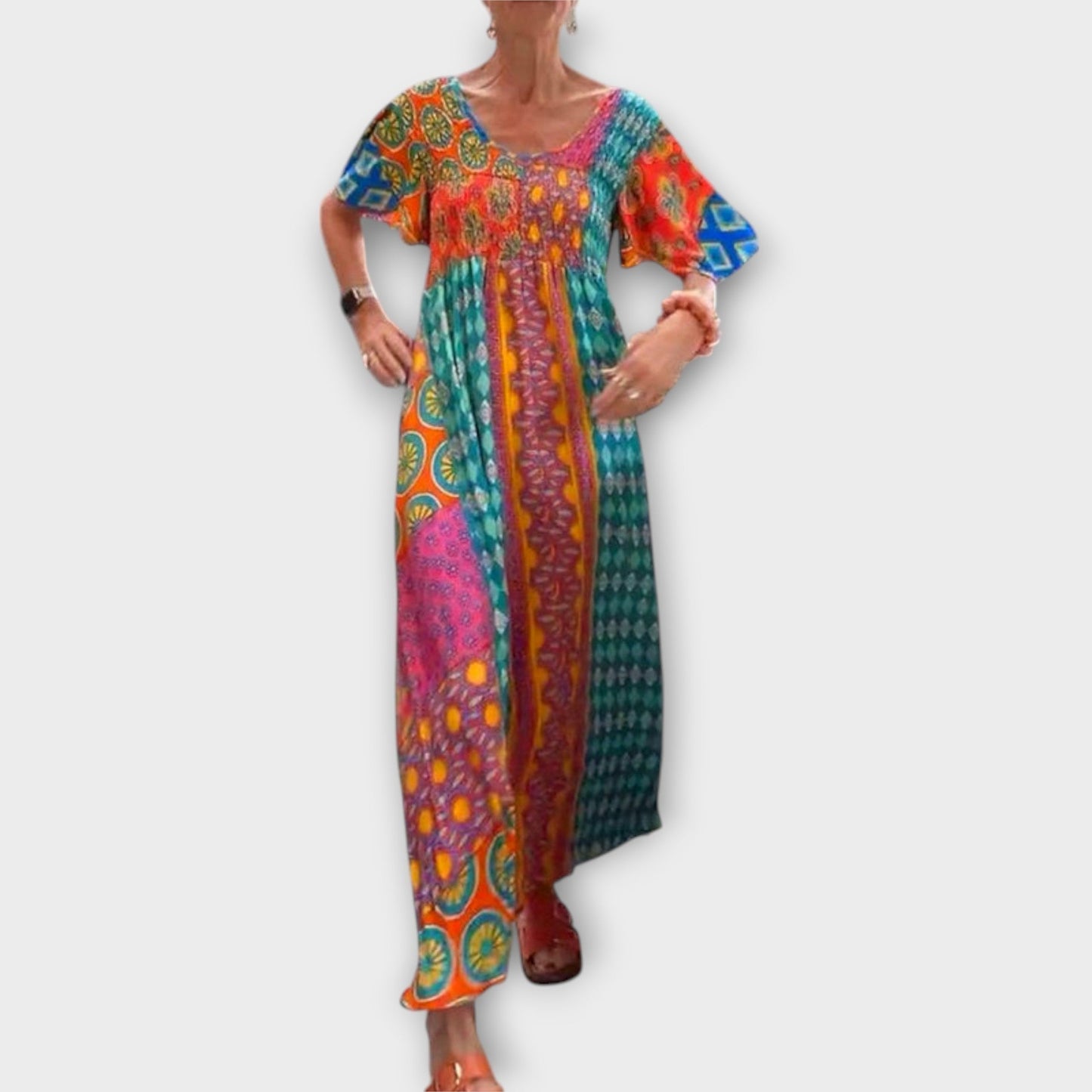 Melania - Žiarivé Boho šaty