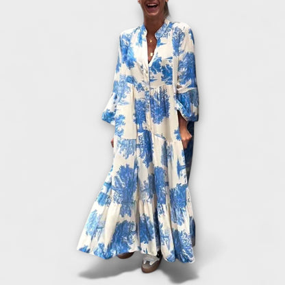 Nerina – Elegantné kvetinové maxi šaty