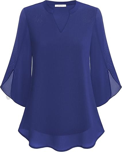 Brianna - Blúzka s otvoreným rukávom a elegantným pohybom