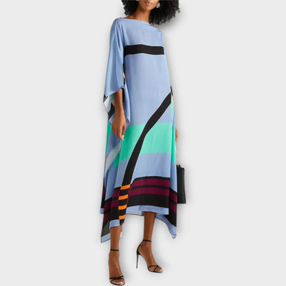 Elenora - Geometrický kaftan s voľným strihom