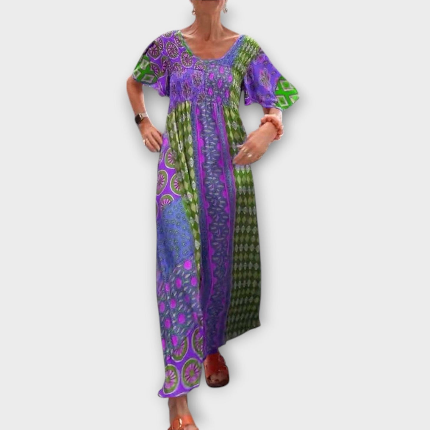 Melania - Žiarivé Boho šaty