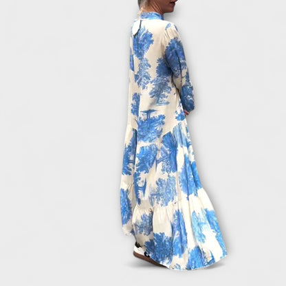 Nerina – Elegantné kvetinové maxi šaty