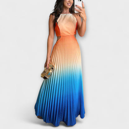 Haven - Štýlové Maxi Šaty bez Rukávov s Tie-Dye