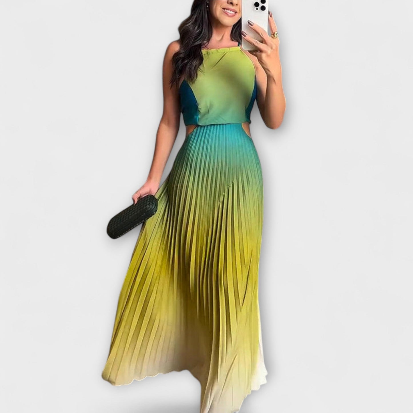 Haven - Štýlové Maxi Šaty bez Rukávov s Tie-Dye