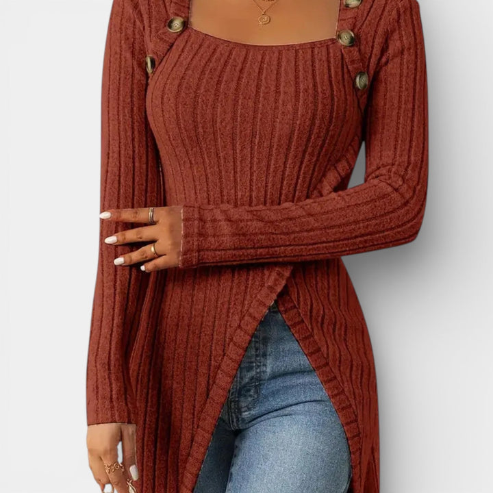 Elwira – Dlouhý pletený svetr