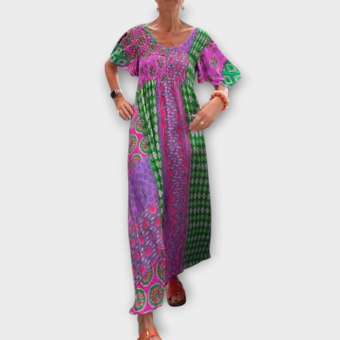 Melania - Žiarivé Boho šaty