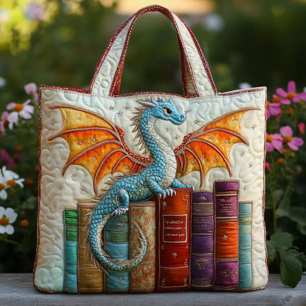 RUČNĚ VYROBENÁ TAŠKA - SMARAGDOVÝ DRAGÓN