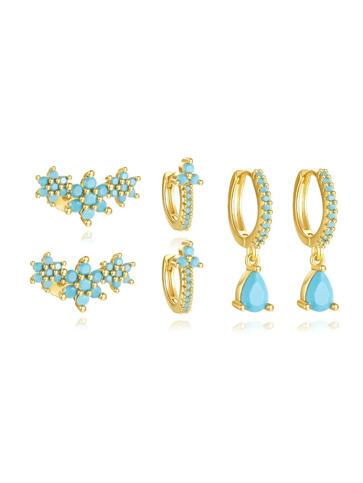 Zlaté náušnice s moderní siluetou Victoria-Anne.