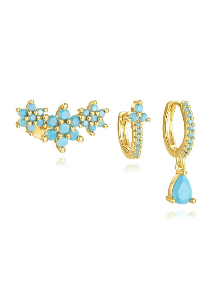 Zlaté náušnice s moderní siluetou Victoria-Anne.