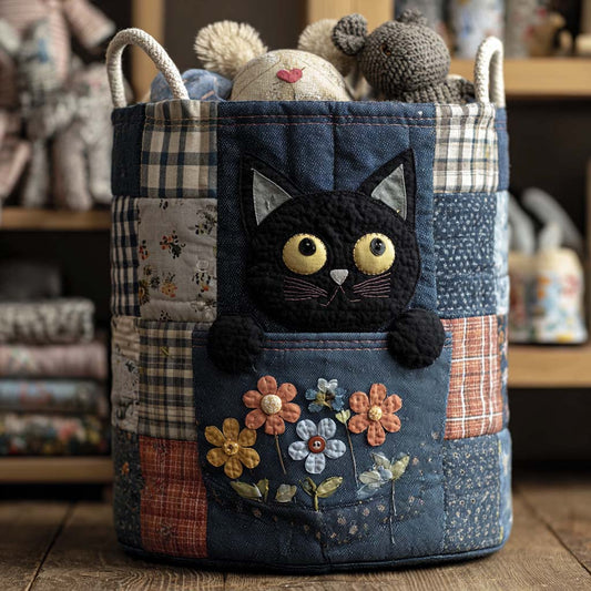Koš na prádlo Denim Kitty
