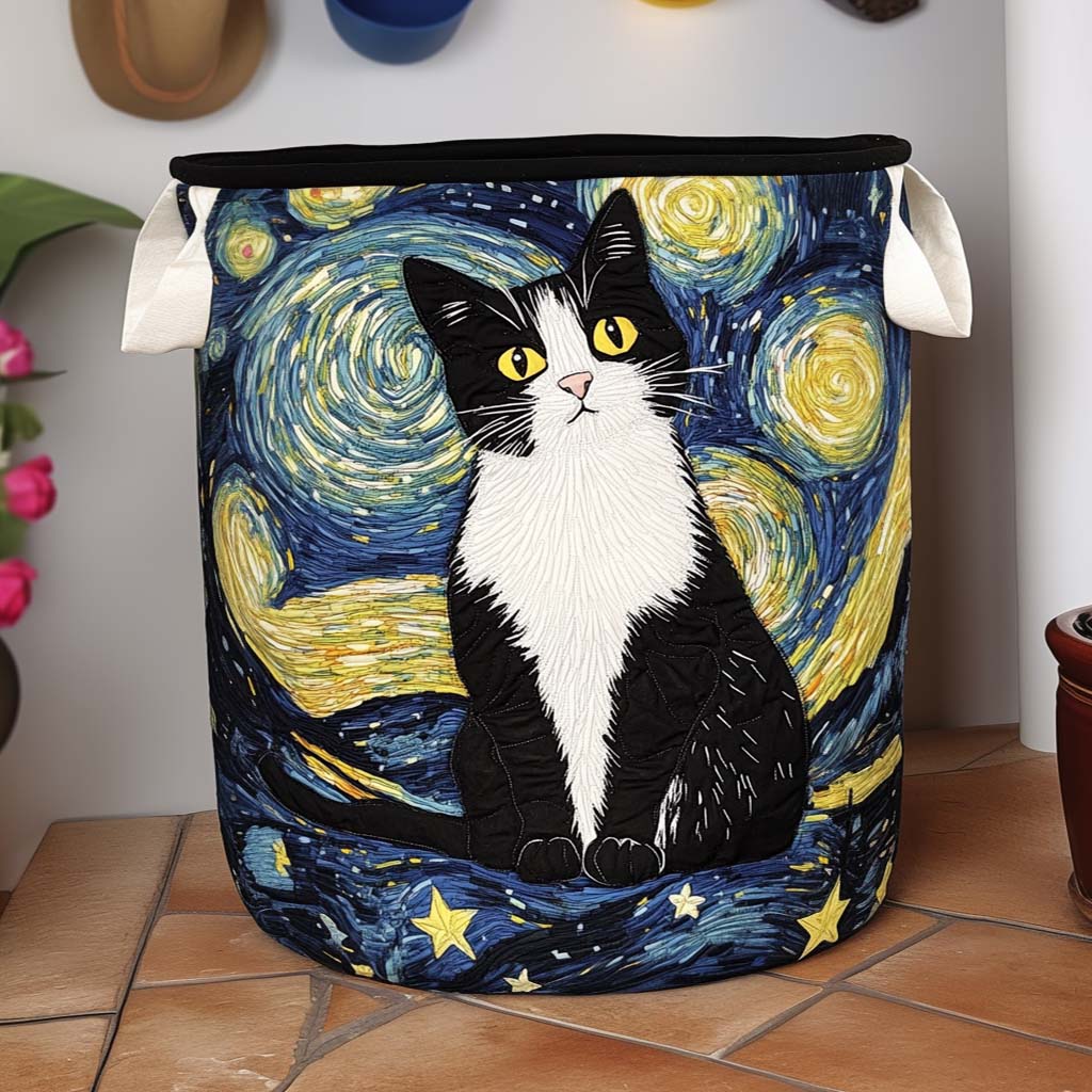 Elegantní koš na prádlo pro kočky