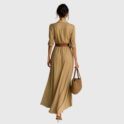 Thames – Elegantné zavinovacie maxi šaty