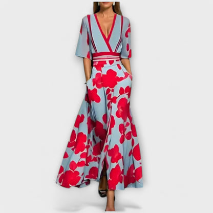 Elise – Elegantné kvetinové puzdrové šaty