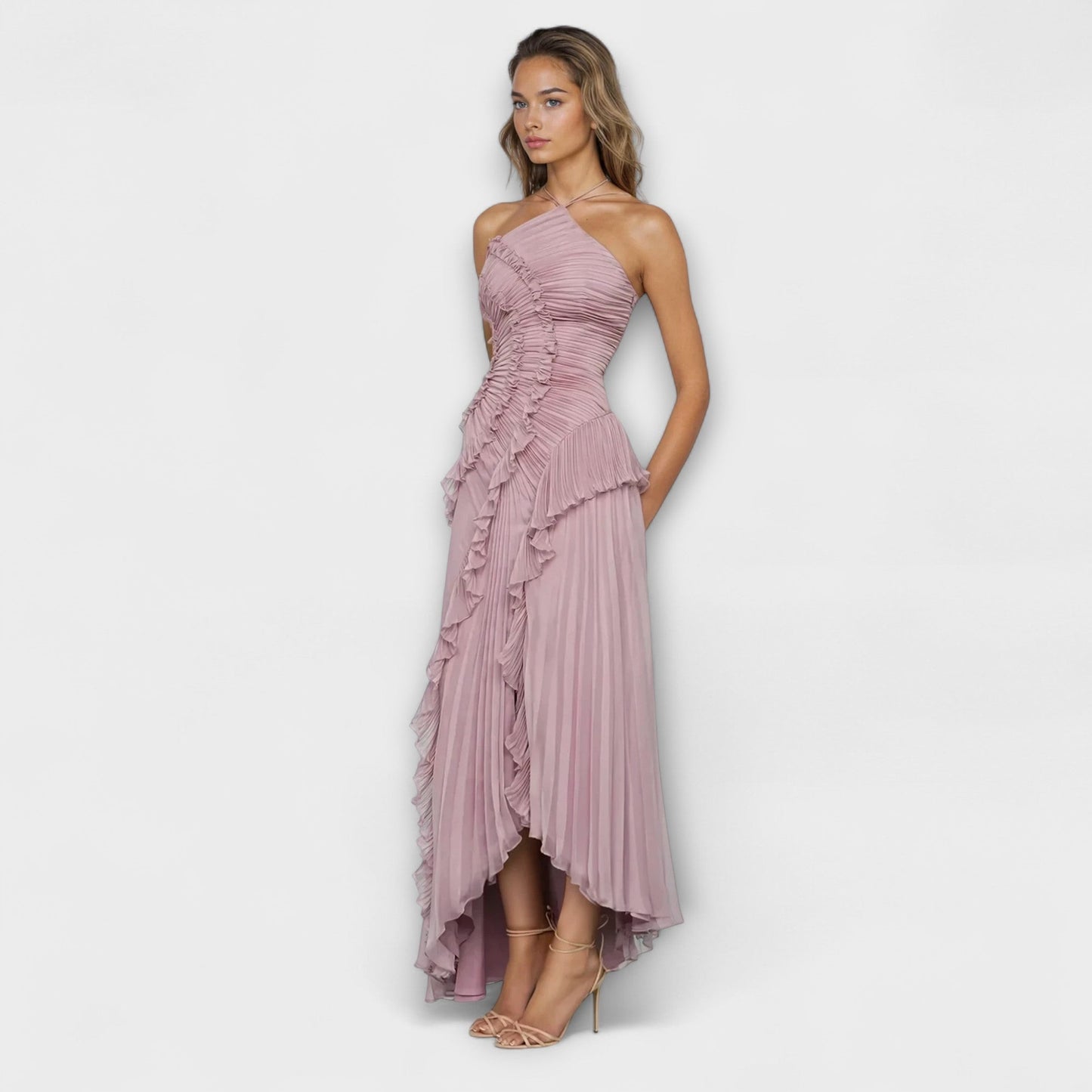 Elisia – Elegantné dlhé šaty bez ramienok