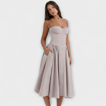 Rosalie - Elegantné šaty korzetového strihu bez rukávov