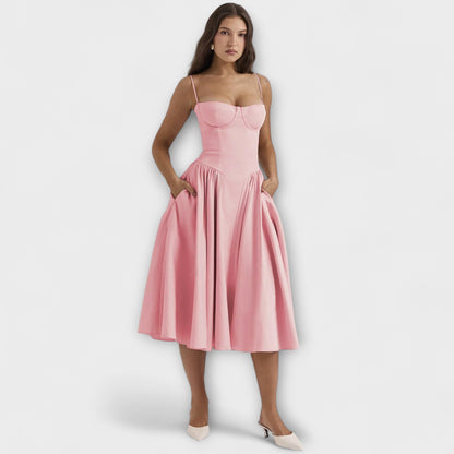 Rosalie - Elegantné šaty korzetového strihu bez rukávov