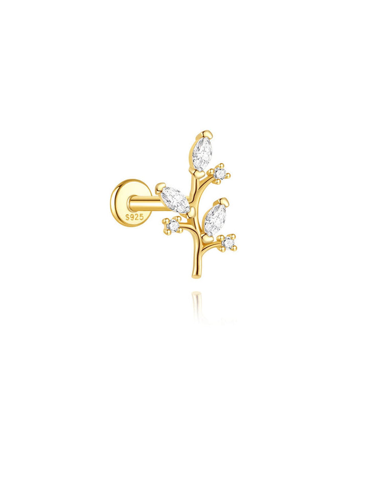 Elisa – Zlaté náušnice s geometrickým akcentem.